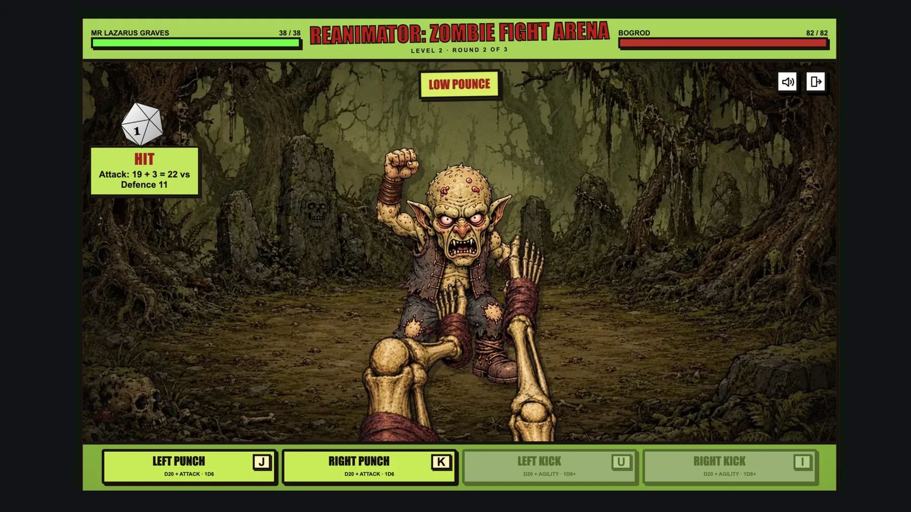 Bog arena gameplay screenshot